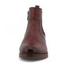 Women's Burgundy Chelsea Ankle Boots-TruClothing