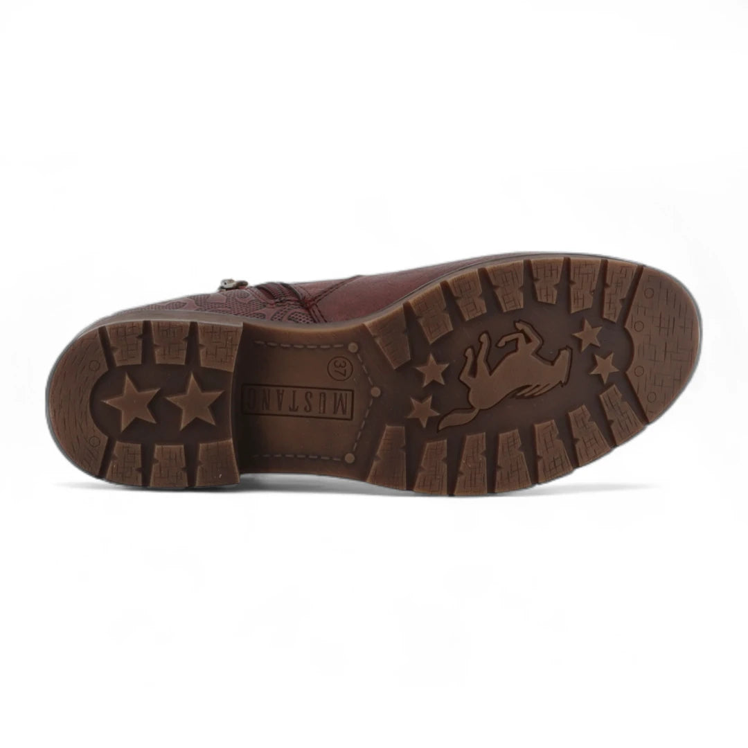 Women's Burgundy Chelsea Ankle Boots-TruClothing