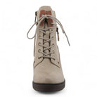 Women's Off-White High-Heeled Ankle Boots-TruClothing