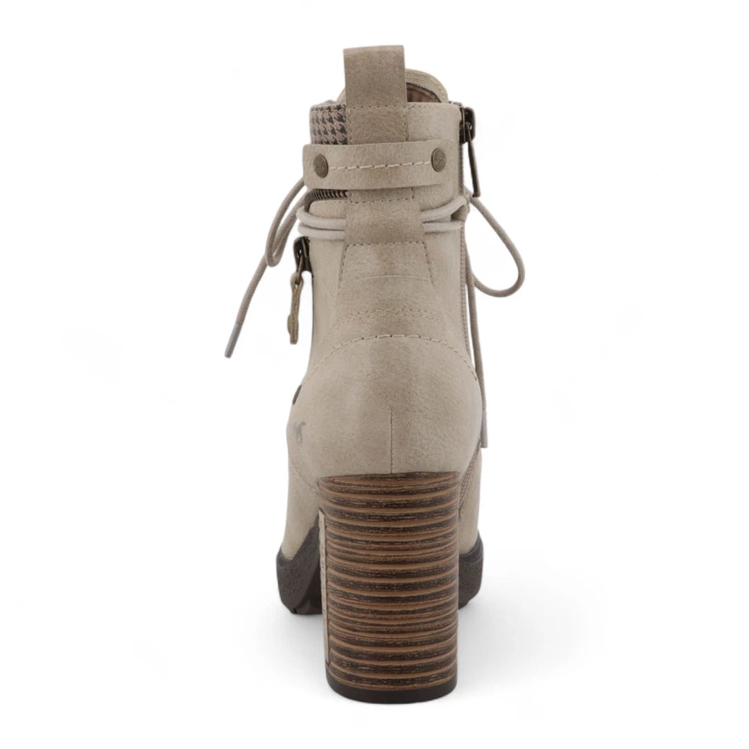 Women's Off-White High-Heeled Ankle Boots-TruClothing