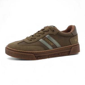 Women's Olive Green Street Platform Sneakers Shoes-TruClothing