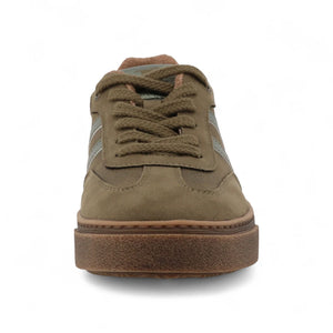 Women's Olive Green Street Platform Sneakers Shoes-TruClothing