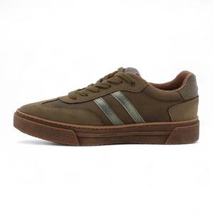 Women's Olive Green Street Platform Sneakers Shoes-TruClothing