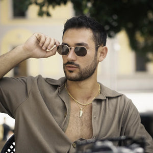 Napoli - Retro Rectangle Polarized Sunglasses-TruClothing