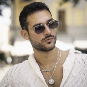 Napoli - Retro Rectangle Polarized Sunglasses-TruClothing