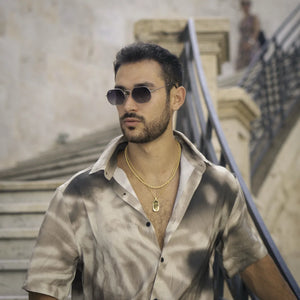 Napoli - Retro Rectangle Polarized Sunglasses-TruClothing