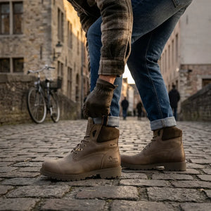 Amur GTX C32 - Men’s Khaki Waterproof Leather Ankle Boots