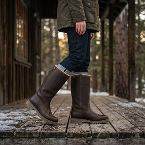 Bambina B82 - Women's Brown Waterproof Leather Boots