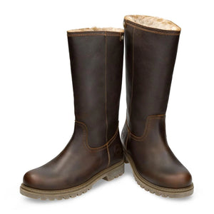 Bambina B82 - Women's Brown Waterproof Leather Boots