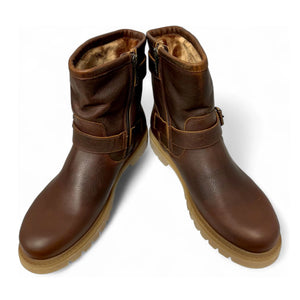 Felina B33 - Women's Brown Waterproof Leather Ankle Boots
