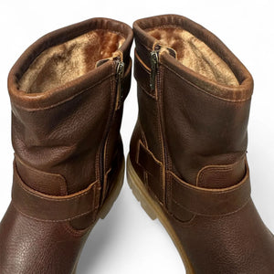 Felina B33 - Women's Brown Waterproof Leather Ankle Boots