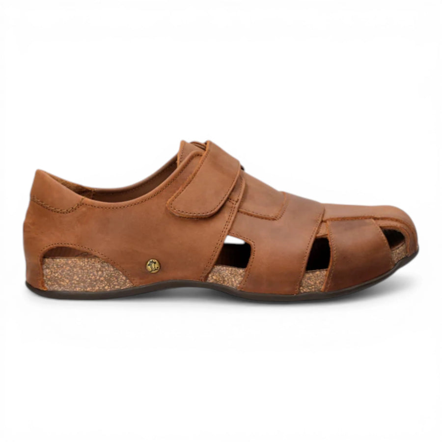 Fletcher Basics C5 - Men's Bark Brown Leather Sandals