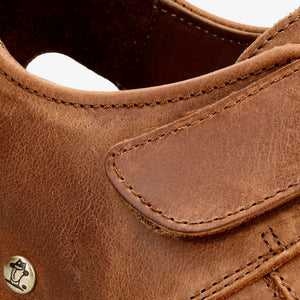 Fletcher Basics C5 - Men's Bark Brown Leather Sandals