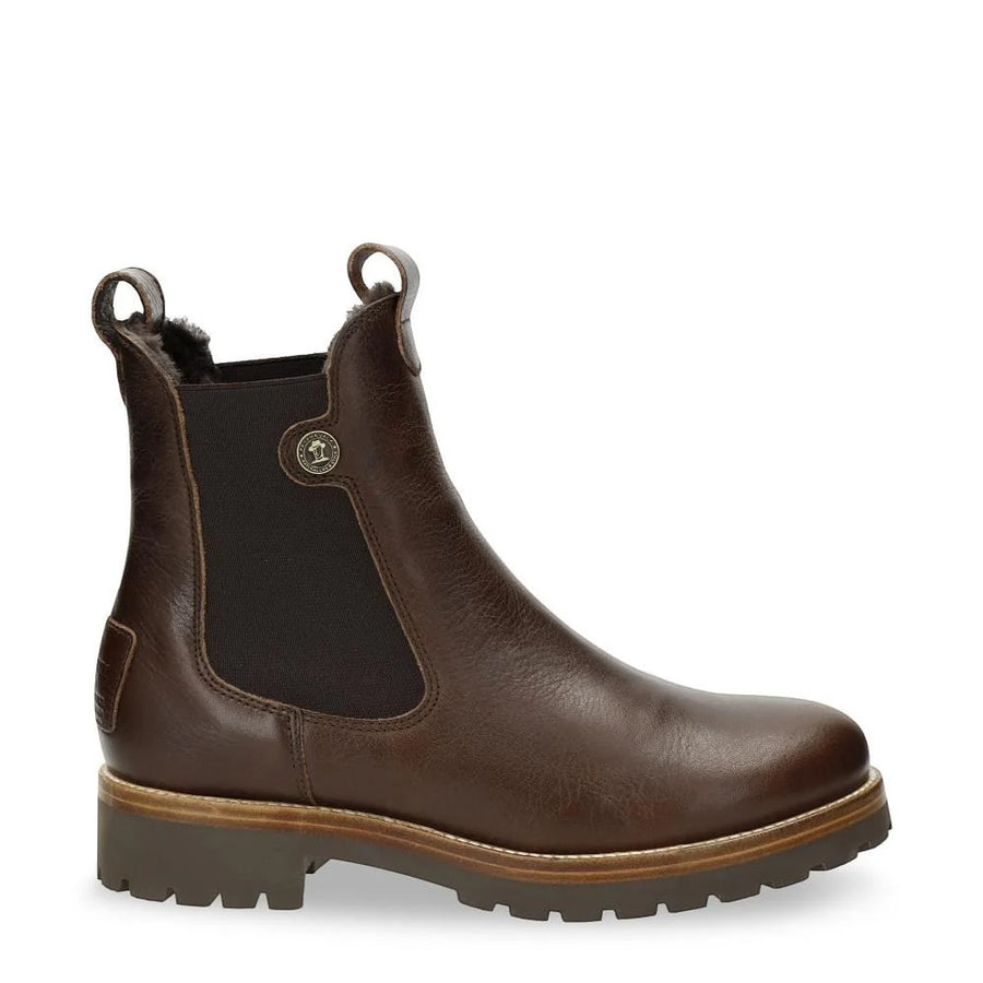 Francesca B13 - Women's Brown Leather Chelsea Boots
