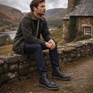 Glasgow GTX C3 - Men’s Black Waterproof Leather Ankle Boots
