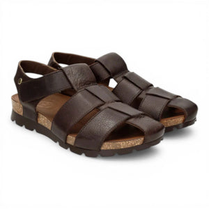 Stanley C1 - Men's Waterproof Bark Brown Leather Sandals