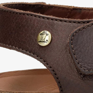 Stanley C1 - Men's Waterproof Bark Brown Leather Sandals