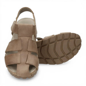 Stanley C8 - Men’s Waterproof Taupe Leather Sandals
