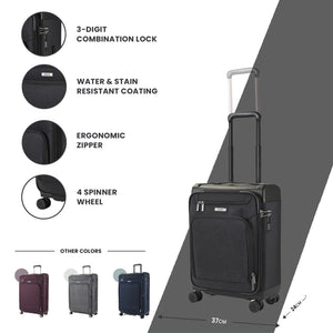 Parker - Suitcase Lightweight Expandable 4 Spinner Wheels-TruClothing