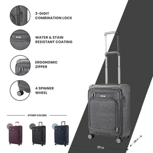 Parker - Suitcase Lightweight Expandable 4 Spinner Wheels-TruClothing