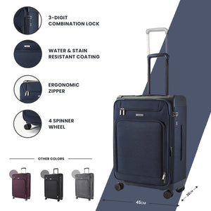 Parker - Suitcase Lightweight Expandable 4 Spinner Wheels-TruClothing