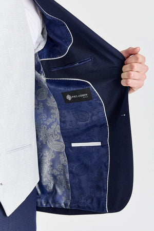 Belmont Navy Suit with Belmont Silver Waistcoat