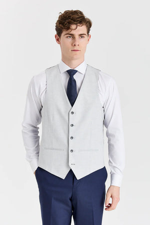 Belmont Navy Suit with Belmont Silver Waistcoat