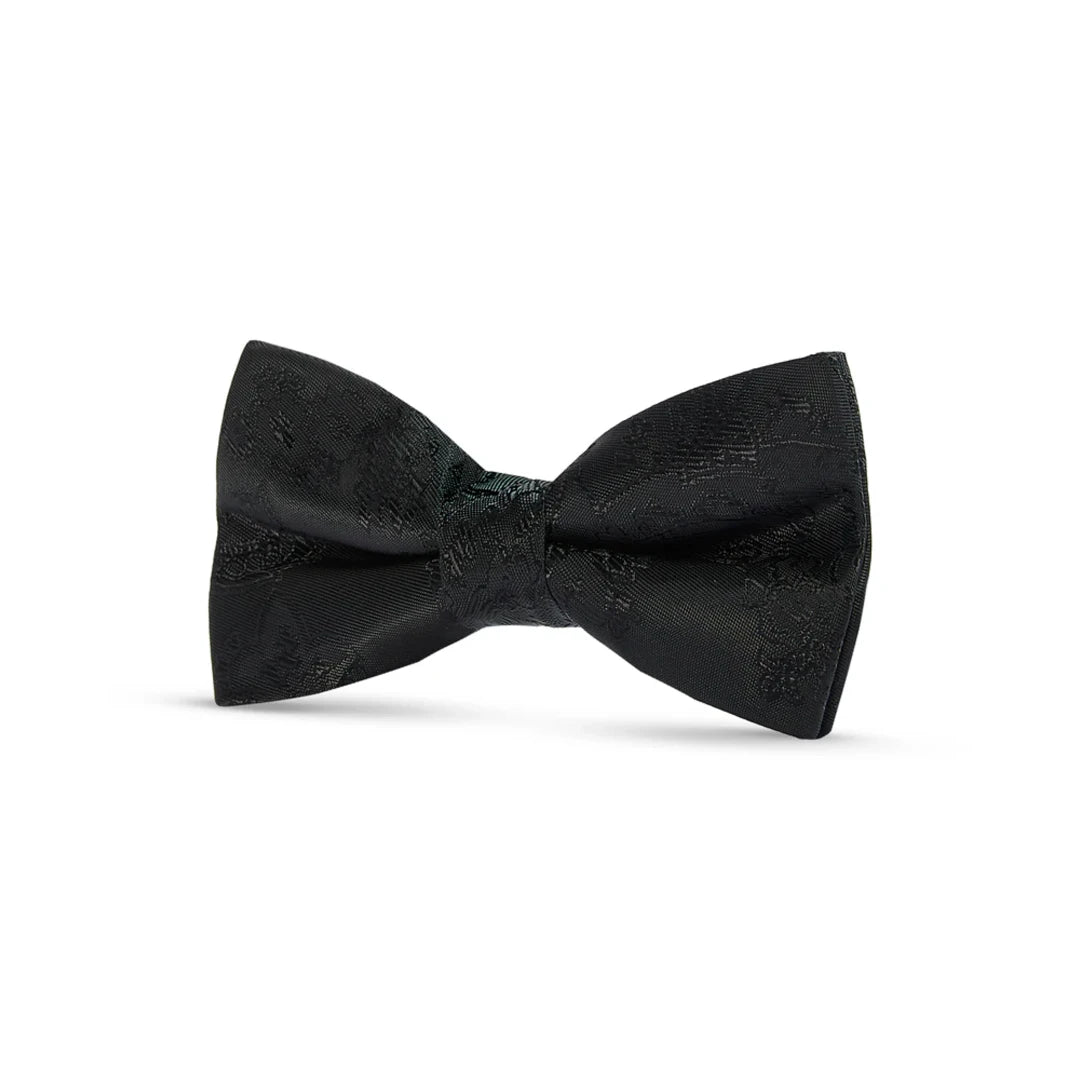 Boys Paisley Floral Satin Bow Tie-TruClothing