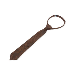 Boys Paisley Necktie Floral Satin Tie-TruClothing