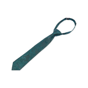 Boys Paisley Necktie Floral Satin Tie-TruClothing