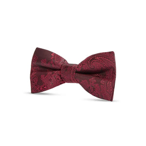 Boys Paisley Floral Satin Bow Tie-TruClothing