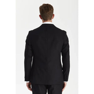 Harry - Men's Black 2 Piece Double Breasted Tuxedo Suit-TruClothing