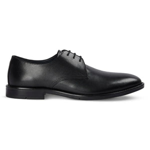 Henley - Men's Black Classic Plain Toe Derby Shoes