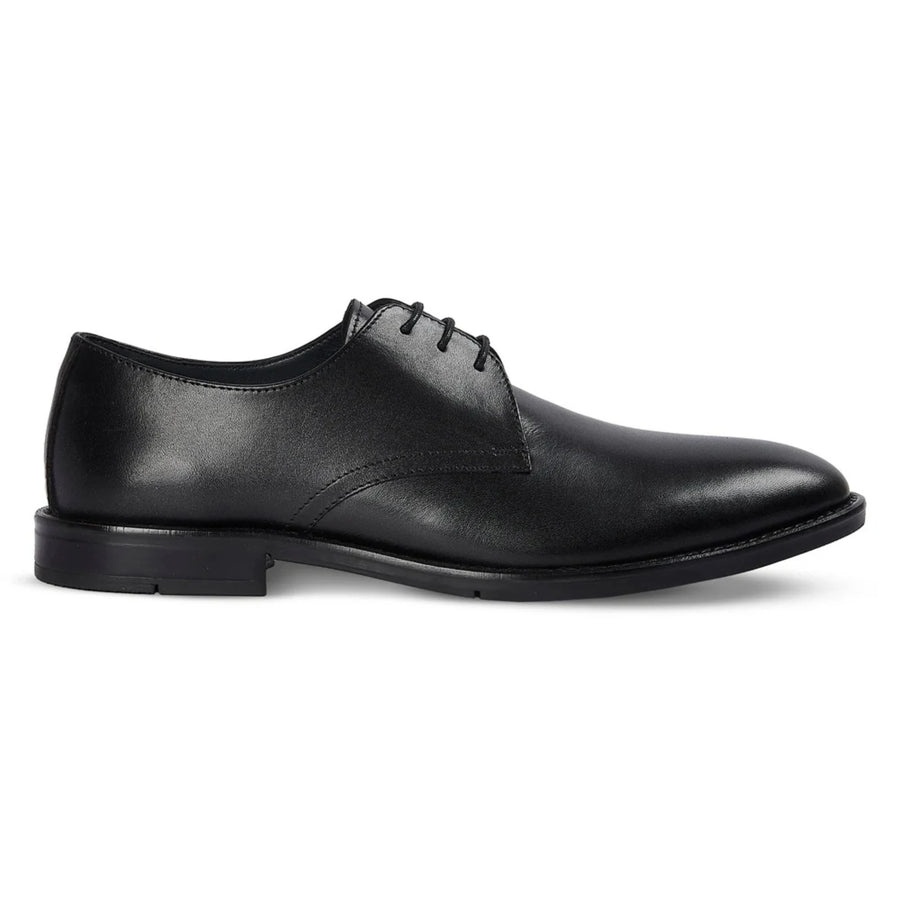 Henley - Men's Black Classic Plain Toe Derby Shoes