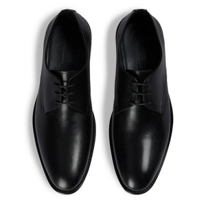 Henley - Men's Black Classic Plain Toe Derby Shoes