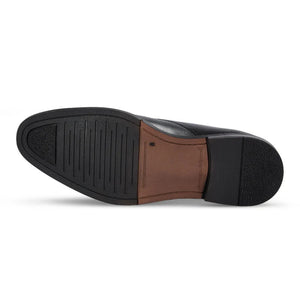Henley - Men's Black Classic Plain Toe Derby Shoes