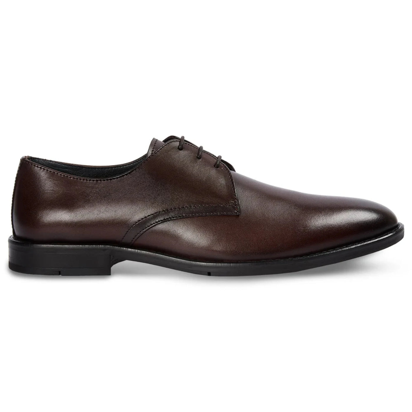 Henley - Men's Brown Classic Plain Toe Derby Shoes