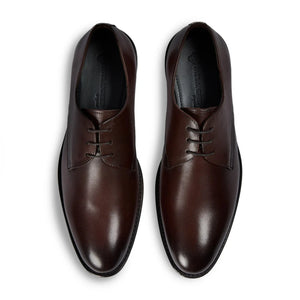 Henley - Men's Brown Classic Plain Toe Derby Shoes