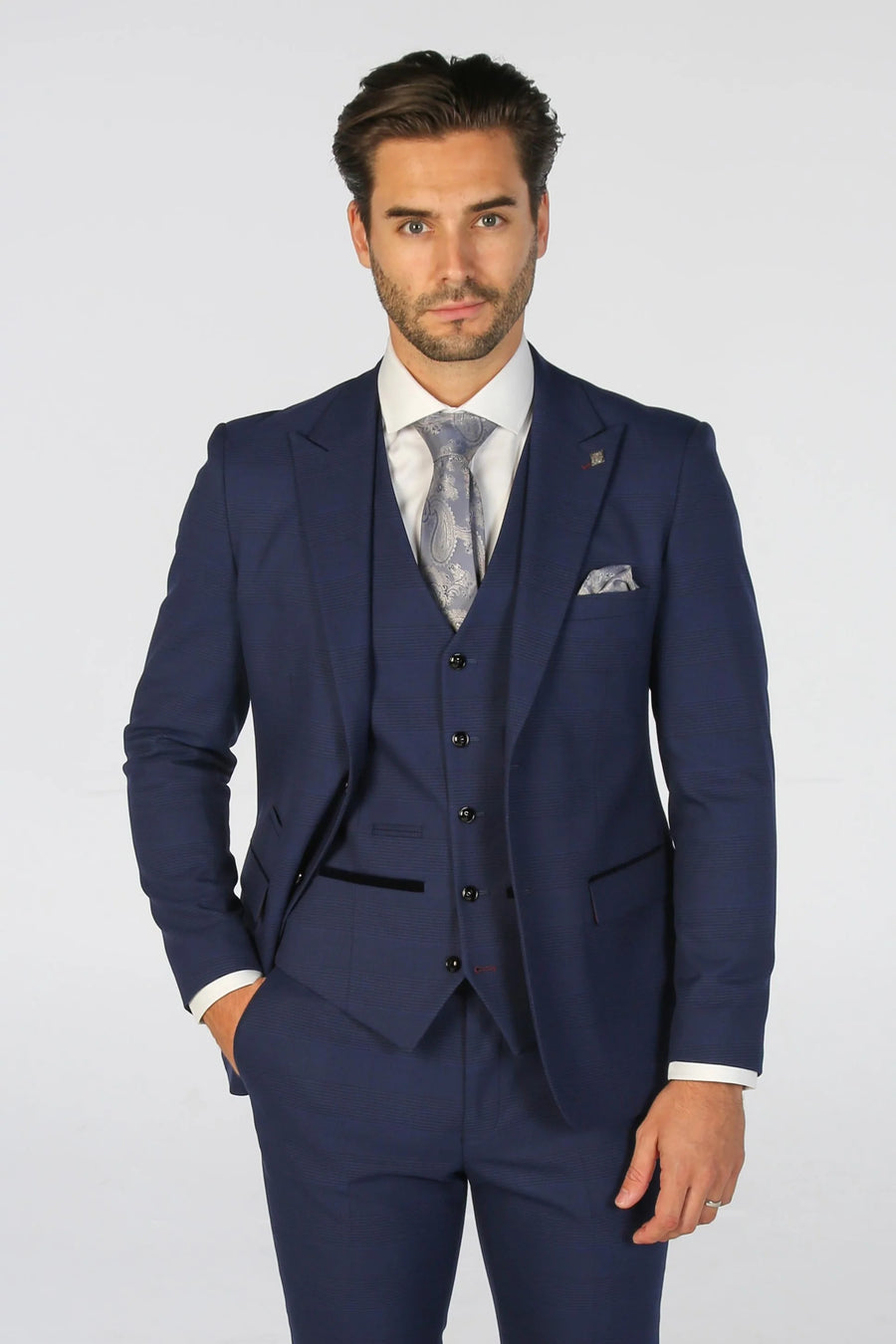 34" Jacket 28" Trousers, 36" Jacket 30" Trousers, 38" Jacket 32" Trousers, 40" Jacket 34" Trousers, 42" Jacket 36" Trousers, 44" Jacket 38" Trousers, 46" Jacket 40" Trousers, 48" Jacket 42" Trousers, 50" Jacket 40" Trousers, 50" Jacket 42" Trousers, 50" Jacket 44" Trousers, 52" Jacket 42" Trousers, 52" Jacket 44" Trousers, 52" Jacket 46" Trousers, 54" Jacket 44" Trousers, 54" Jacket 46" Trousers