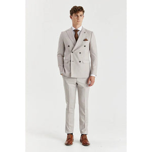 Mayfair - Men's Stone 2 Piece Double Brested Suit-TruClothing