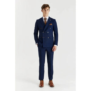 Mayfair - Men's Navy 2 Piece Double Brested Suit-TruClothing