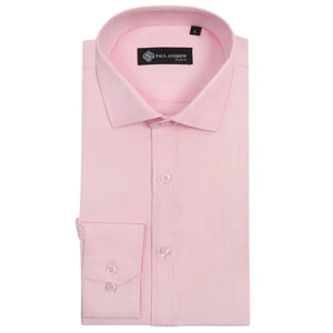 Men’s Classic Double Cuff Cutaway Collar Dress Shirt-TruClothing