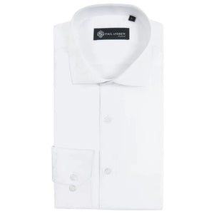 Men’s Classic Double Cuff Cutaway Collar Dress Shirt-TruClothing