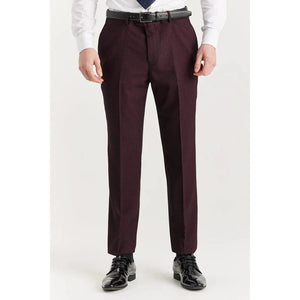 Regent - Men's Burgundy 2 Piece Double Breasted Suit-TruClothing
