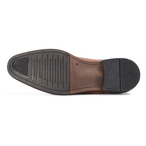 Regent - Men's Tan Brown Burnished Leather Derby Shoes