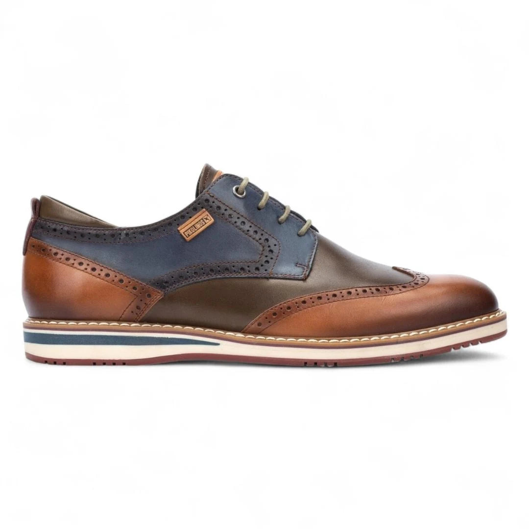 Avila - Men’s Brandy Brown Lace Up Leather Brogue-TruClothing