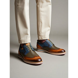Avila - Men’s Brandy Brown Lace Up Leather Brogue-TruClothing
