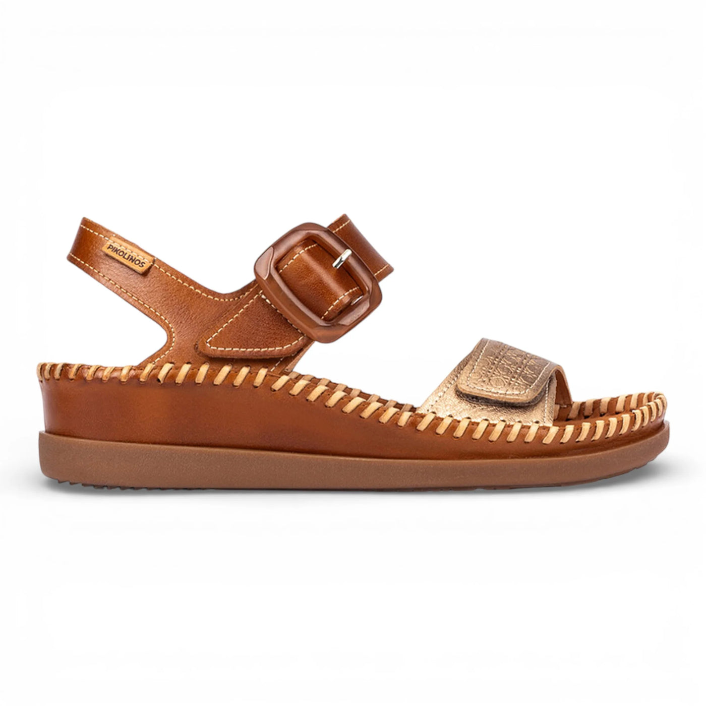 Cadaques - Women's Brown Leather Lightweight Wedge Sandals