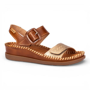 Cadaques - Women's Brown Leather Lightweight Wedge Sandals