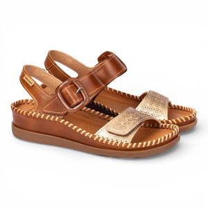 Cadaques - Women's Brown Leather Lightweight Wedge Sandals